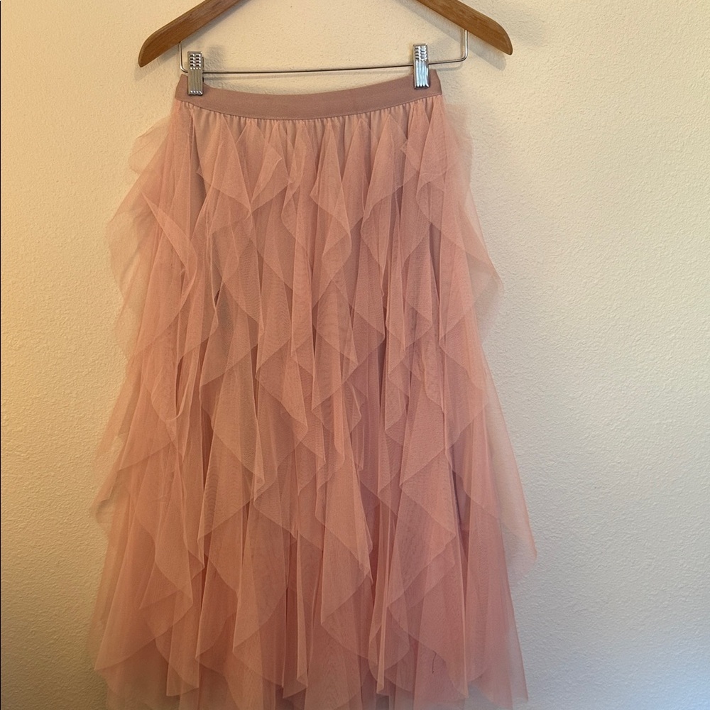 Pink Layered Skirt - Picture 1 of 3